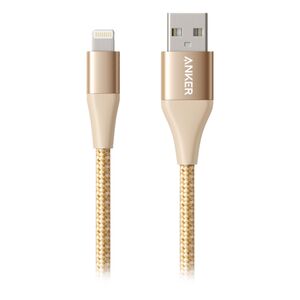 Anker Powerline+ II Lightning Cable Gold 3ft A8452HB3 Anker Powerline+ II Lightning Cable Gold 3ft A8452HB3